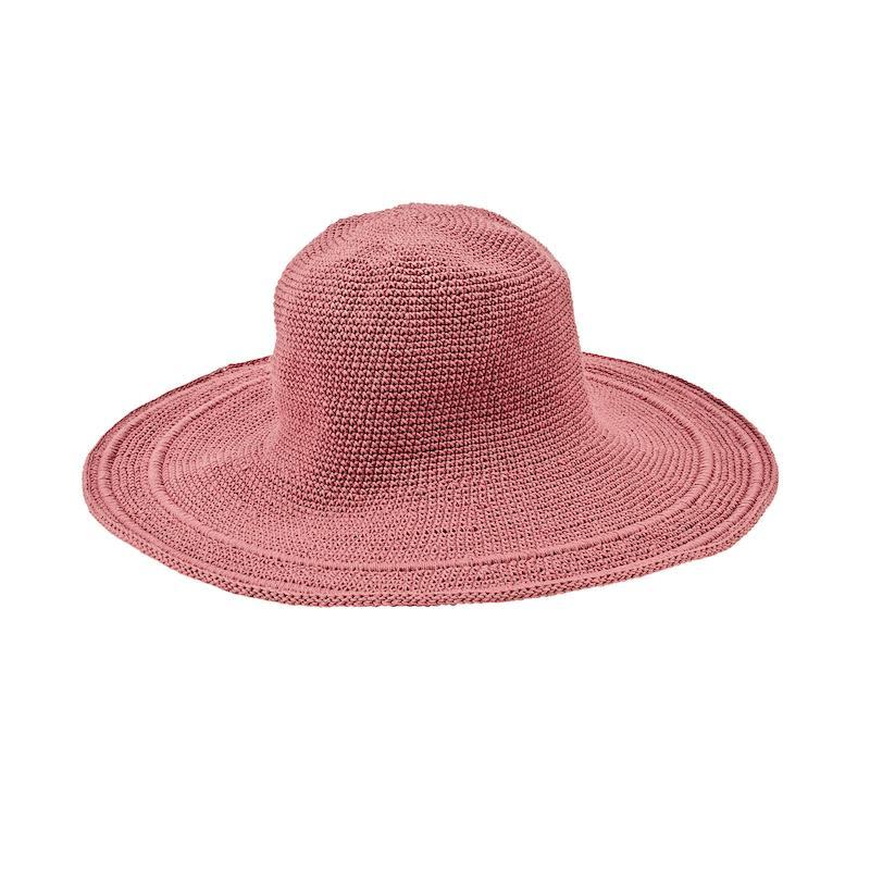 Women's San Diego Hat Company Cotton Crochet Brim Hat Chl5, Size: One size, Pink