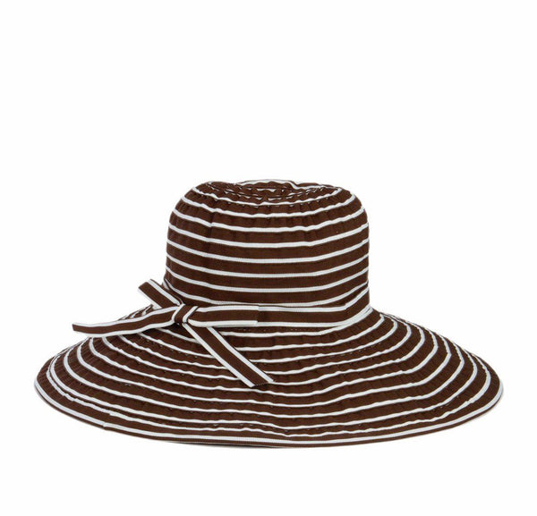 Women's Ribbon Braided Large Brim Hat with a Bow – San Diego